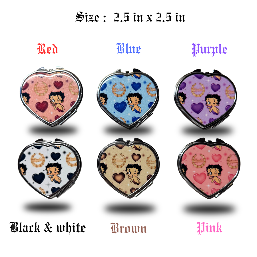 Heart Compact Mirror