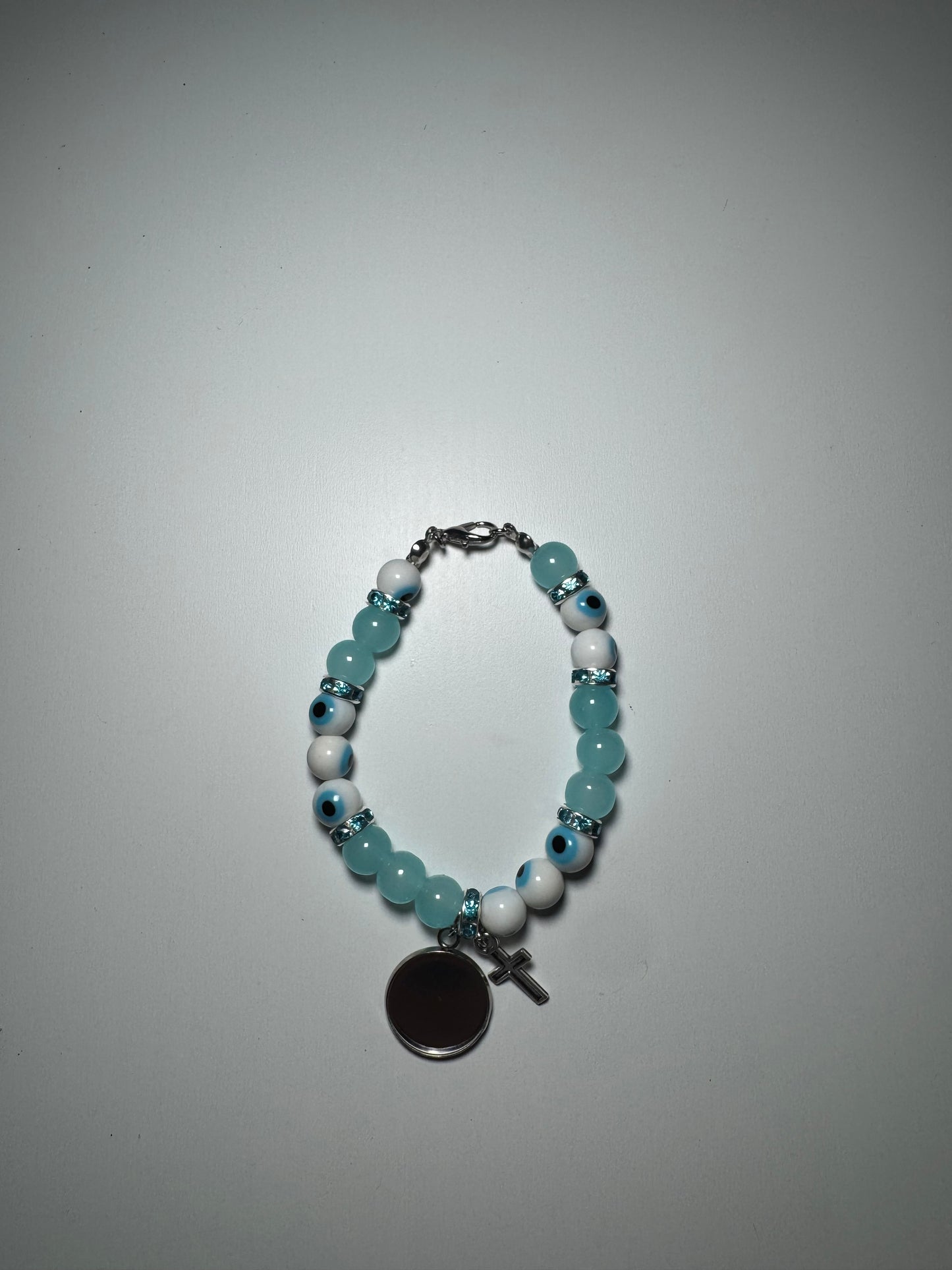 Evil eye customizable bracelet