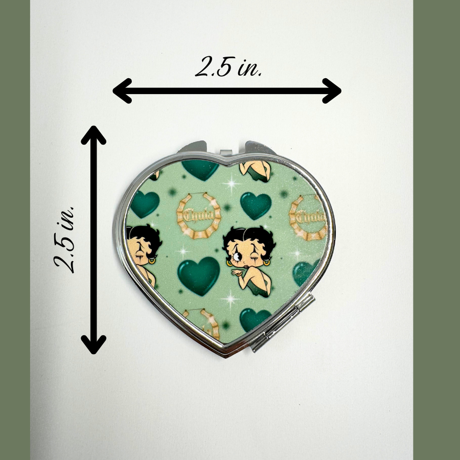 Green boop compact mirror