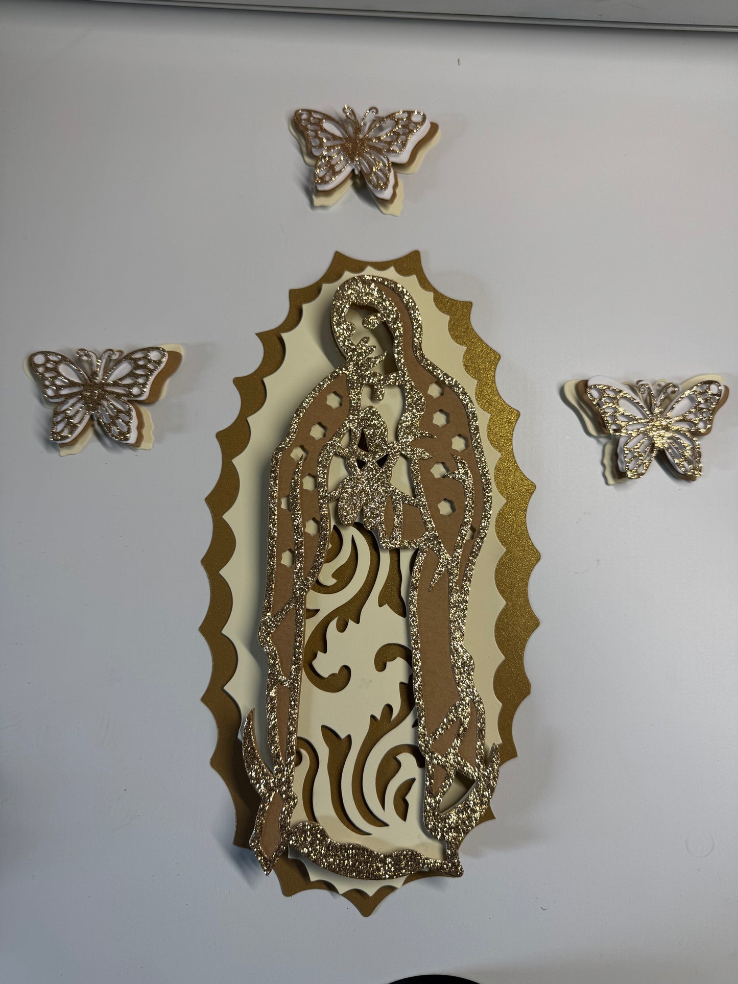 Virgin Mary with 3 butterfly’s #13