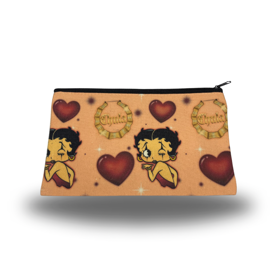 Red Chula Makeup Bag