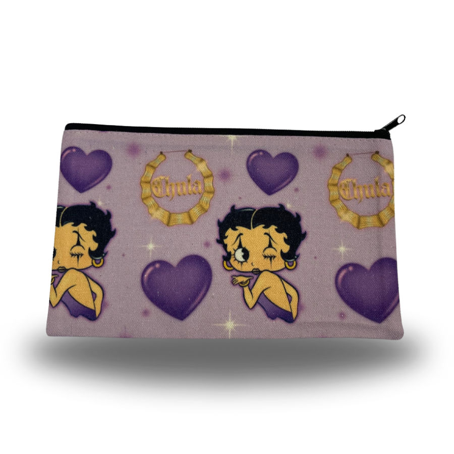 Purple Chula Makeup Bag