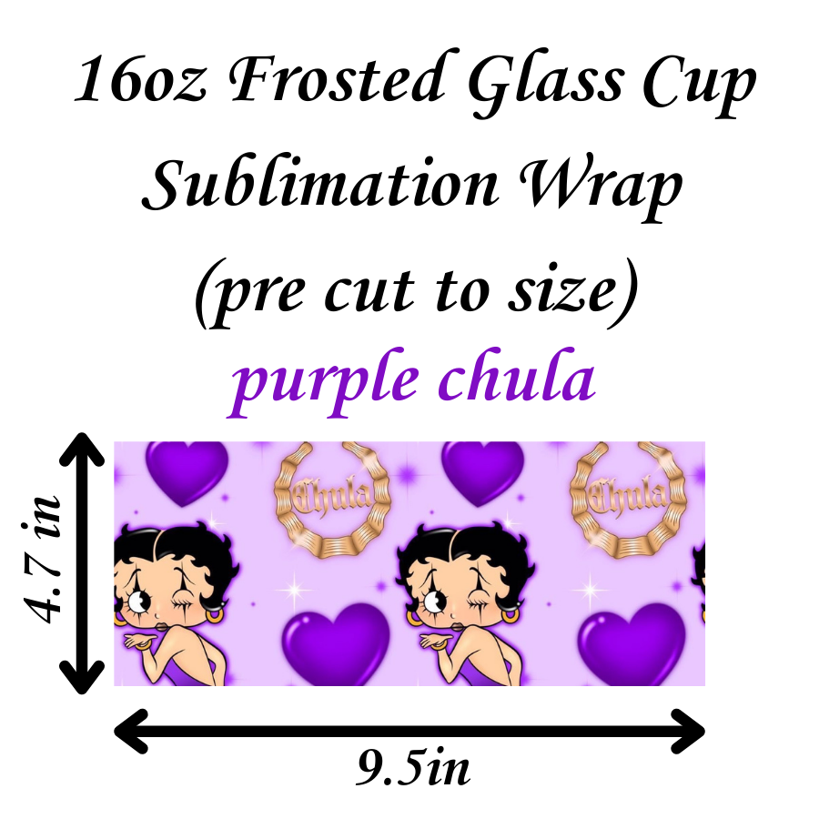 purple chula 16oz sublimation print