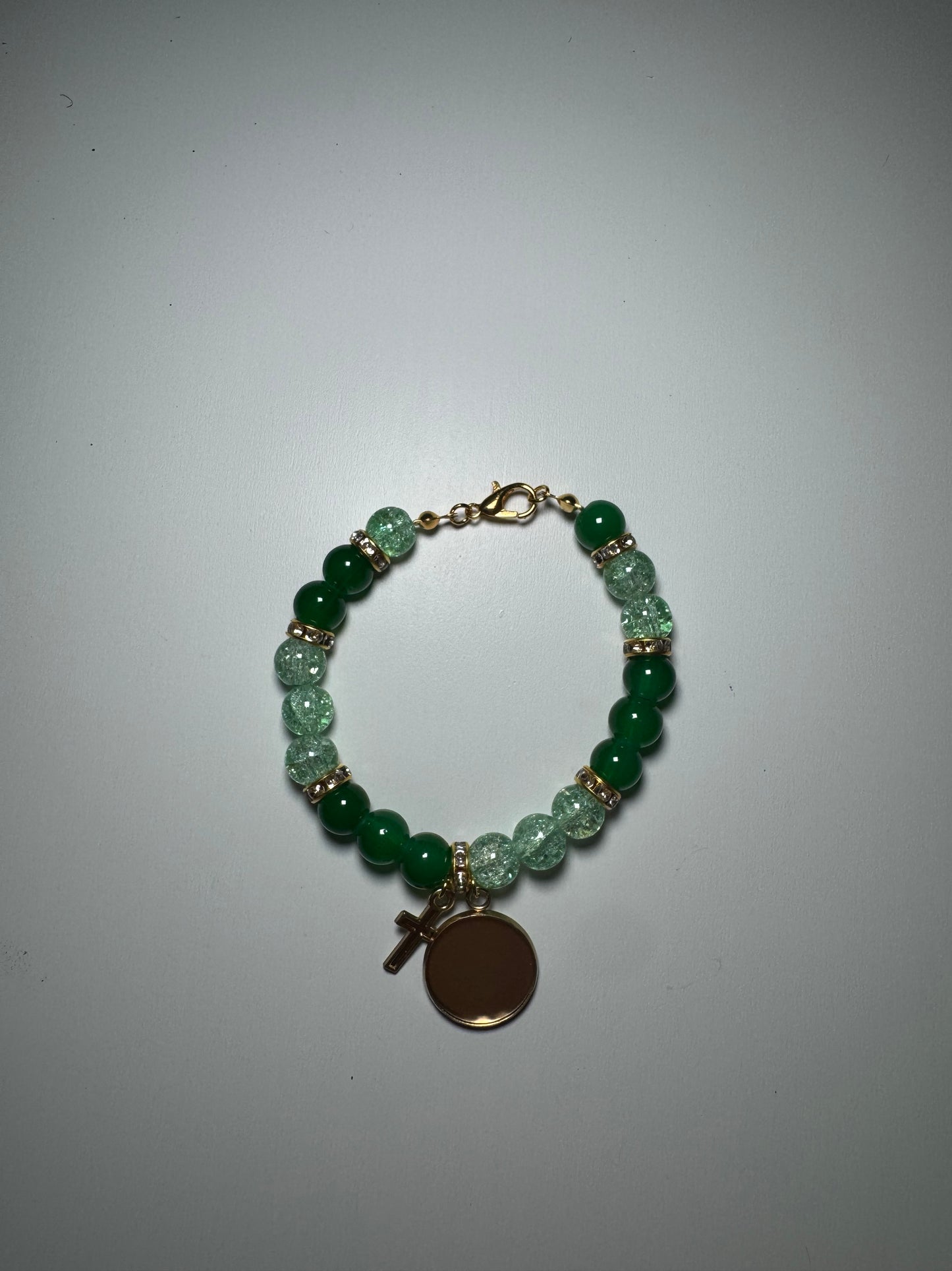 Green customizable bracelet