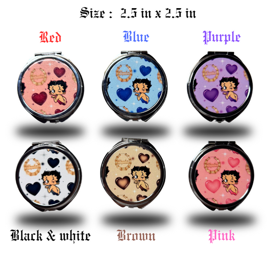 Circle compact mirror