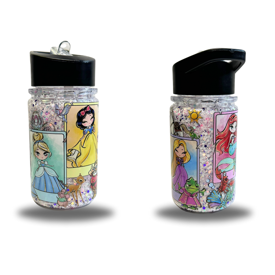 pre made girl snow globe tumbler