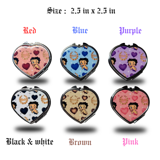 Heart Compact Mirror