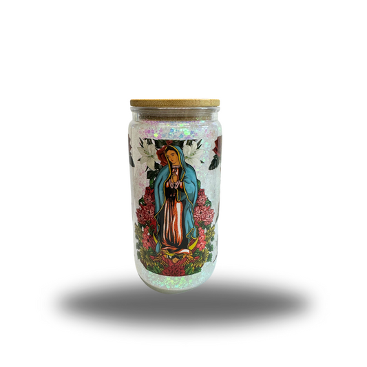 pre made virgin mary tumbler