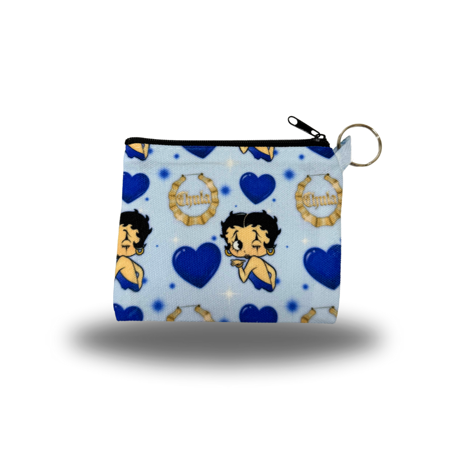 blue coin bag