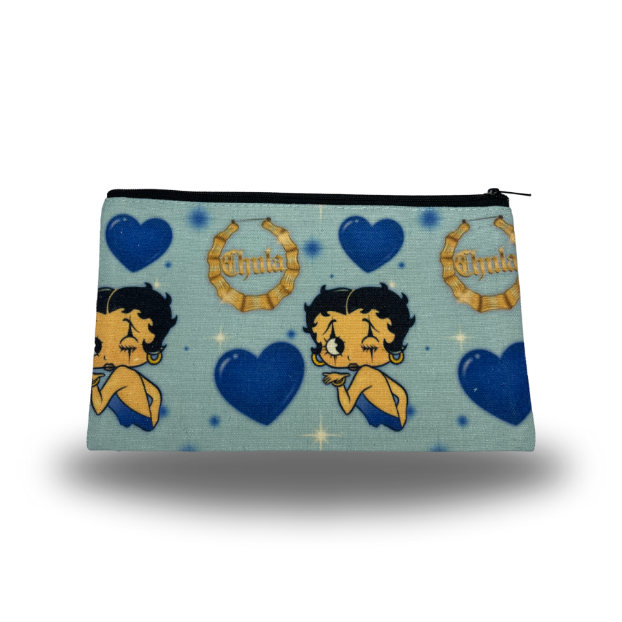 blue chula makeup bag