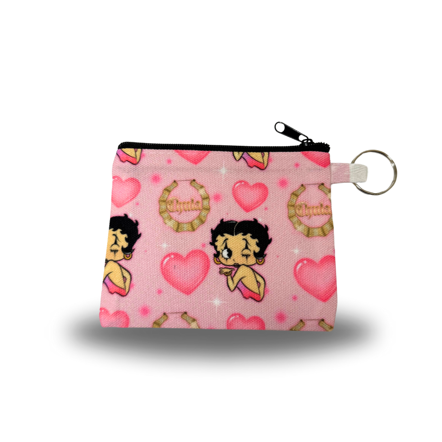 pink coin bag