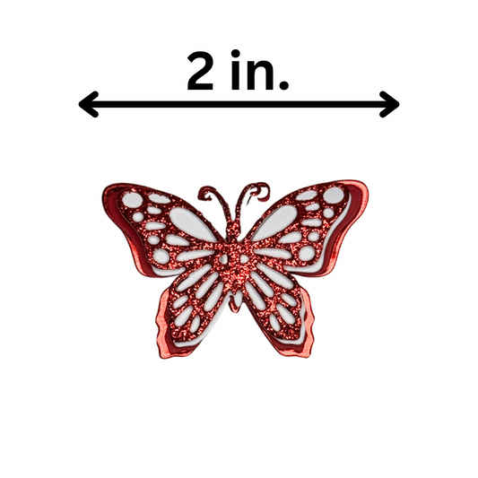 Single red 3d butterfly