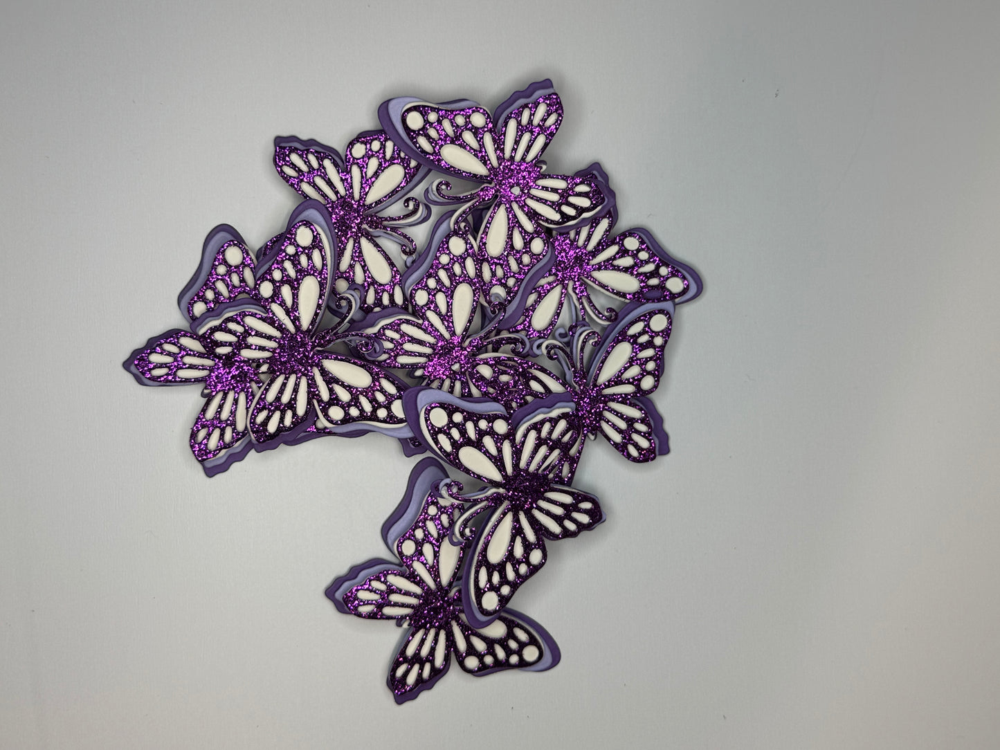 Single 3d purple butterfly