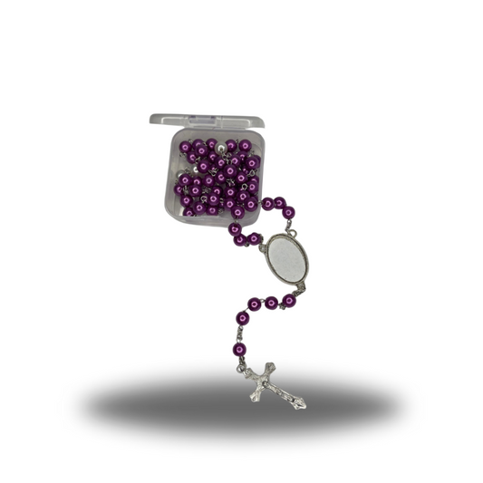 purple customizable rosary