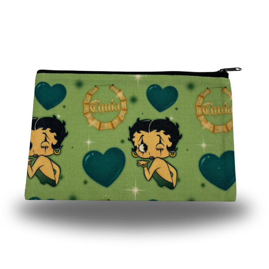 Green chula makeup bag