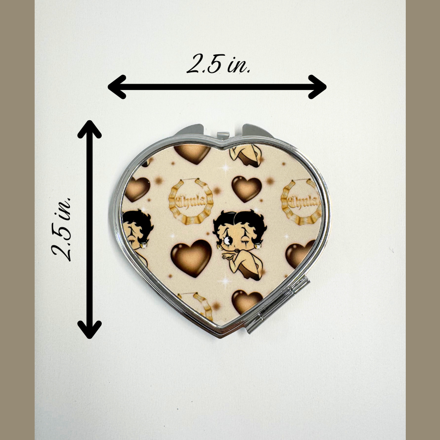 Brown Boop Compact Mirror