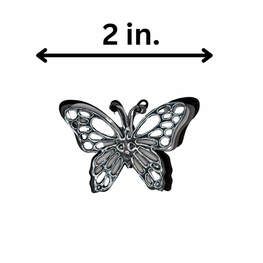 Single 3d black butterfly