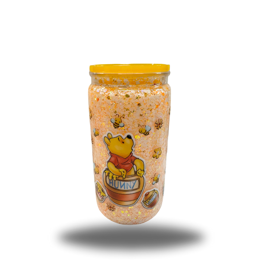 Yellow guy snow globe tumbler