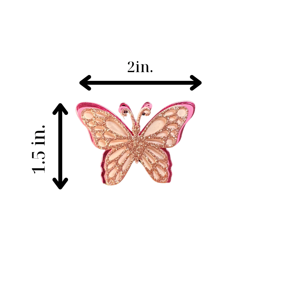 Single pink butterfly #15