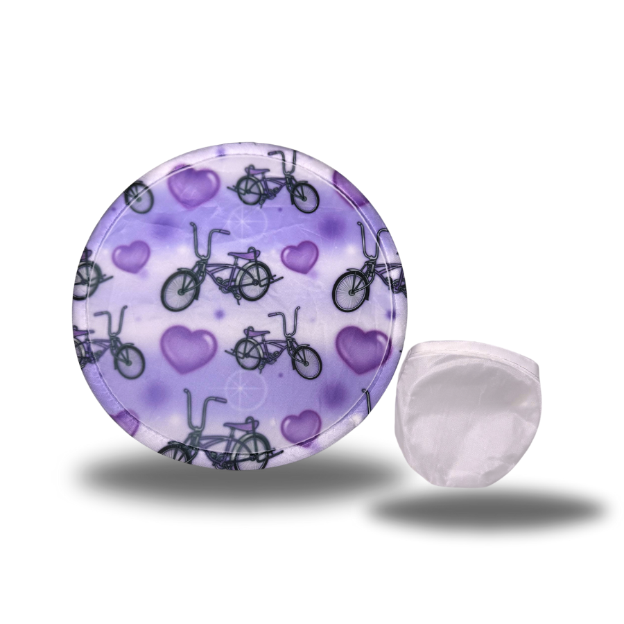 purple lowrider bike foldable fan