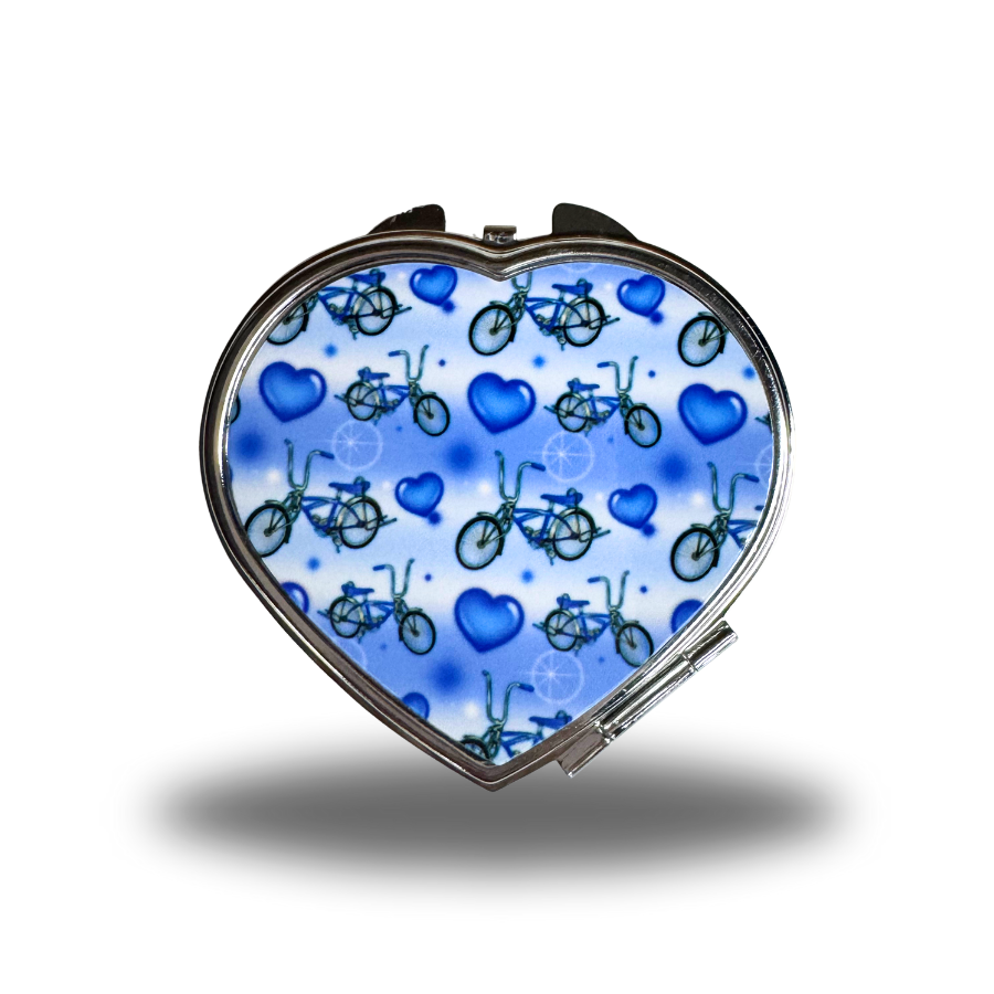 Lowrider bike compact mirror ( blue )