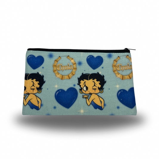 Blue Chula Makeup Bag