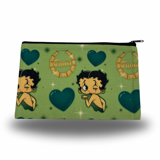 Green Chula Makeup Bag
