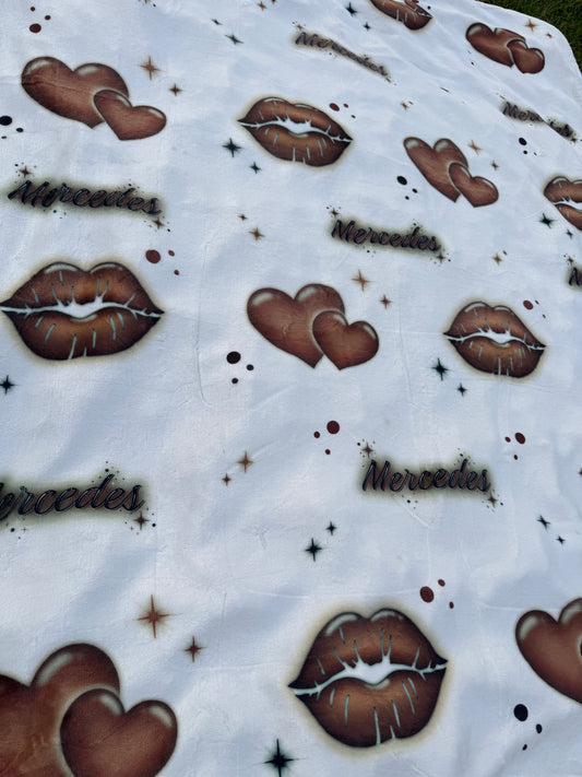 Brown Custom Blanket WITH NAME