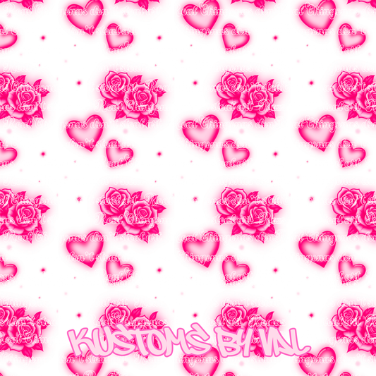 Pink rose seemless design.