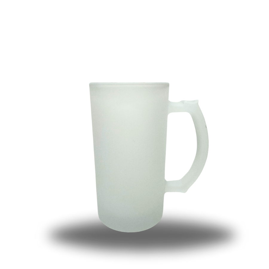 frosted glass jug mug